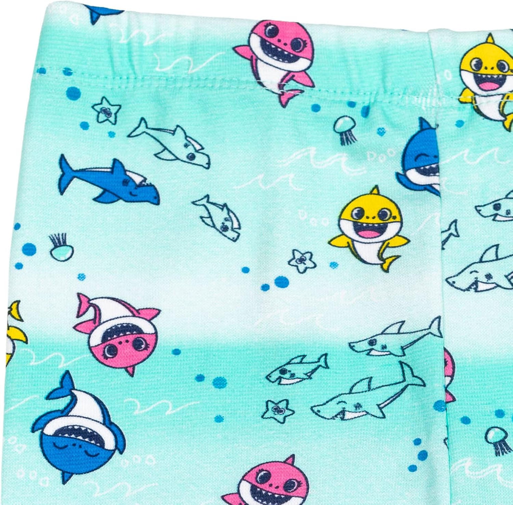 Baby Shark T-Shirt and Leggings Outfit Set Infant to Little Kid