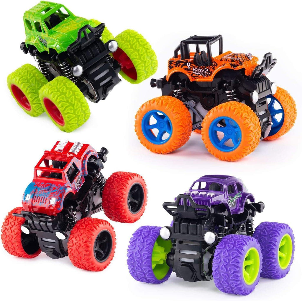 Monster Trucks for Boys Age 4-7, Toy Trucks for Toddlers 2-4 Years (4 Pack)
