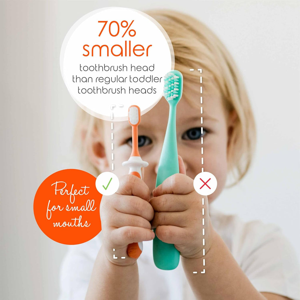 Toddler Toothbrush 1-2 Years - Soft Grip (4-Pack)
