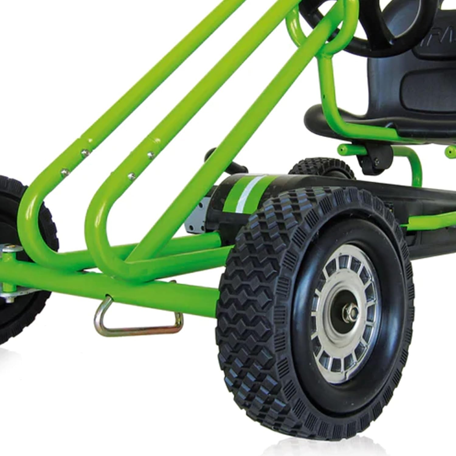 Kids Pedal Go Kart, 4 Wheel Bike Cart, Ride for Ages 4-8, Green